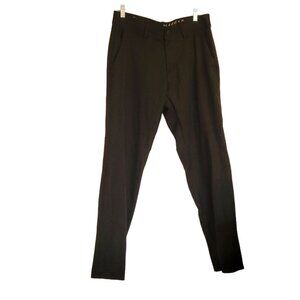 Haggar Slim Fit Manhattan Pants Size 34x32 Black‎ flex waist
